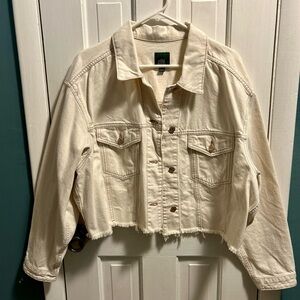 Wild Fable Off-White Denim Jacket NWOT